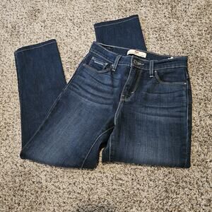 Levi's 512 Perfectly Slimming Womens Sz 6M Blue Denim Straight Leg Jeans Casual